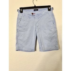 Psycho Bunny Light Blue Flat Front Men Shorts
